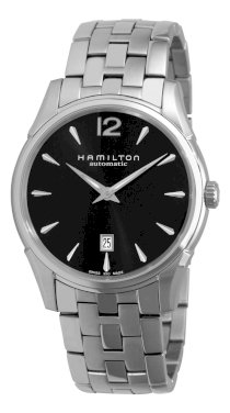 Hamilton Men's H38615135 Jazzmaster Slim Black Dial Watch