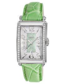 Gevril Women's 7246NE Mini Quartz Avenue of Americas Green Diamond Watch