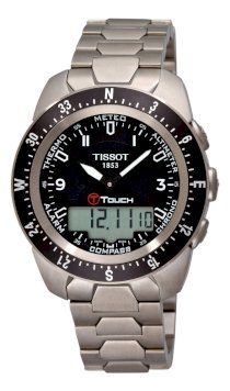 Tissot Men's T0134204405700 T-Touch Expert Pilot Black Touch Analog-Digital Dial Watch