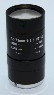 Ống kính đa tiêu cự cân chỉnh tay Manual iris CWZK 7575 