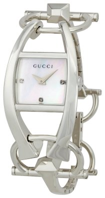 Gucci Women's YA123502 Chiodo Mother-Of-Pearl Dial Watch