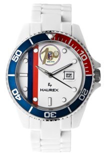 Haurex Italy Men's BC339UWC Sport-R White Dial Luminous Watch