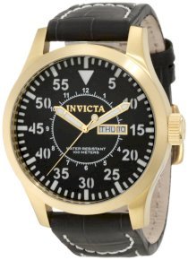 Invicta Men's 11194 Specialty Grey Dial Grey Leather Watch