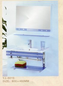 Tủ chậu rửa mặt lavabo sang trọng, lịch lãm chất liệu mặt đá cao cấp siêu bền YJ6010