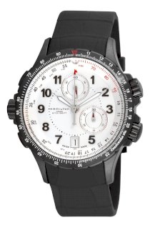 Hamilton Men's H77682313 Khaki ETO White Chronograph Dial Watch