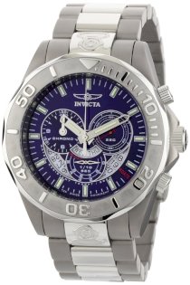Invicta Men's 6504 Pro Diver Collection Chronograph Titanium and Stainless Steel Watch