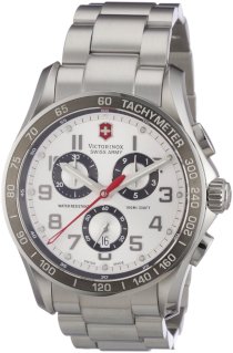 Victorinox Swiss Army Men's 241445 Chrono Classic Silver Chronograph Dial Watch