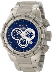 Invicta Men's 1445 Specialty Chronograph Blue Dial Stainless Steel Watch