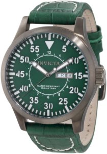 Invicta Men's 11205 Specialty Green Dial Green Leather Watch
