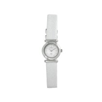 Skagen Women's 107XSSLW Fashion Leather Strap Mother-Of-Pearl Dial Watch