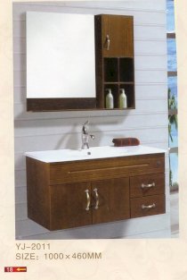 Tủ chậu rửa mặt lavabo sang trọng, lịch lãm chất liệu gỗ sấy cao cấp chống nước siêu bền 7715