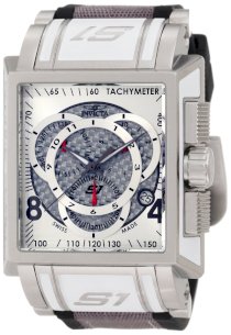 Invicta Men's 1448 S1 Touring Edition Chronograph Black Polyurethane and Grey Fabric Watch