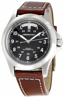 Hamilton Men's H64455533 Khaki King Black Dial Watch