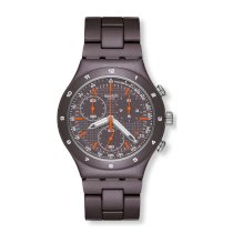 Swatch Brown Coat Mens Watch YCC4000AG