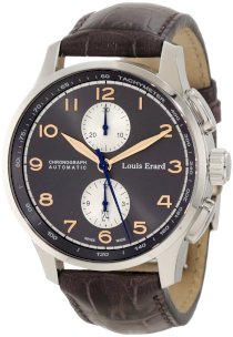 Louis Erard Men's 73228AA03.BDC54 1931 Automatic Grey Leather Chronograph Watch