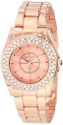  Vernier Women's VNR11060RG Fashion Glitz Bracelet Quartz Watch