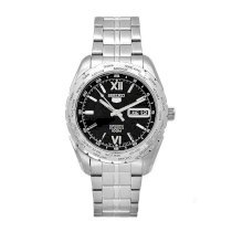 Seiko Men's SNZG61 Sports Stainless-Steel Automatic Black Dial Watch