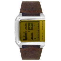 Diesel Men's DZ7093 Digital Stainless Steel and Brown Leather Watch