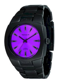  Vestal Men's GHD006 Gearhead Matte Black and Purple Watch