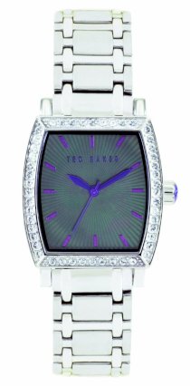 Ted Baker Women's TE4011 Sophistica-Ted Barrel 3-Hand Analog Stainless Steel Watch