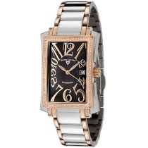 Swiss Legend Women's 10034-SR-11 Bella Diamond Accented Stainless Steel and Rose Gold-Tone Trim Watch