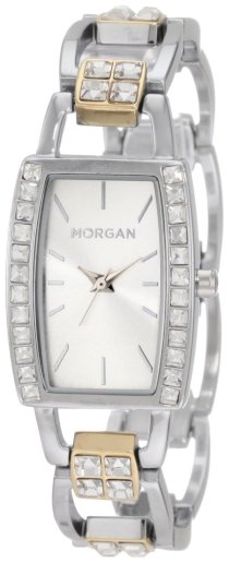 Morgan Women's M1097SGM Classic Crystallized Case Two-Tone Bracelet Watch