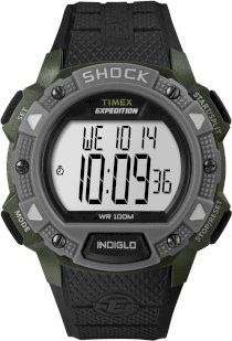 Timex Men's T498979J Expedition Full Size Chrono Alarm Timer Green Watch