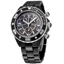 Swiss Legend Men's SL-30050-BKBSR Karamica Collection Chronograph Black Ceramic Watch