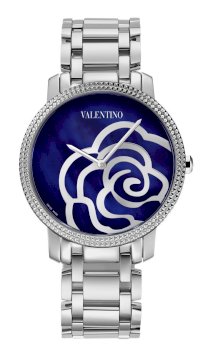 Valentino Women's V56SBQ9984S099 Rose Stainless Steel Blue Mother Of Pearl Dial Watch