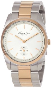 Kenneth Cole New York Women's KC4754 Baby Boyfriend Classic Round Two-Tone Case Watch