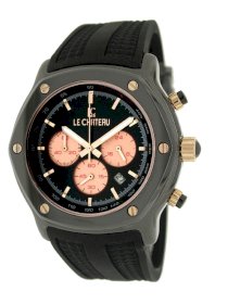 Le Chateau Men's 5855blk-blkrse Persida LC Watch