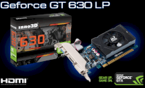 Inno3D GeForce GT 630 LP (NVIDIA GeForce GT 630, GDDR3 2GB, 128-bit, PCI-E 2.0)