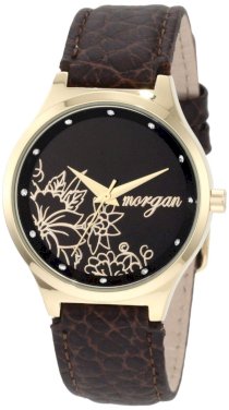 Morgan Women's M1041G Classic Gold-Tone Brown Watch