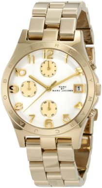  Marc Jacobs Henry Quartz Gold Tone Bracelet Women's Watch - MBM3039