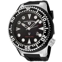 Swiss Legend Men's 21818D-01 Neptune Collection Black Textured Rubber Watch