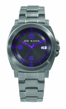  Ted Baker Men's TE3007 Motiva-Ted Round 3-Hand Analog Black Ion-Plated Watch