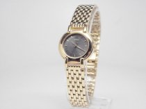 Seiko Womens SJA848P Gold Tone Black Dial Dress Watch