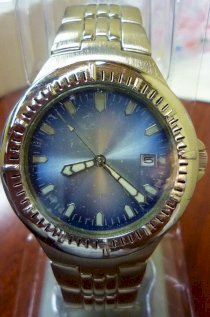 Mens Lorus Seiko Blue Stainless steel Date watch # 632