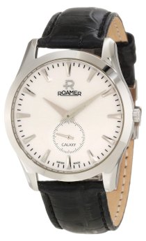 Roamer of Switzerland Men's 938858 41 25 09 Galaxy White Dial Black Leather Watch