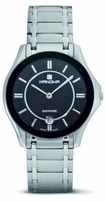 Hanowa Men's 16-5015.6.04.007 Ascot Black Dial Two-Tone Steel Watch