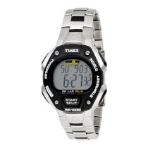 Timex Men's T5H971 Ironman 30-Lap Stainless Steel and Resin Sports Watch