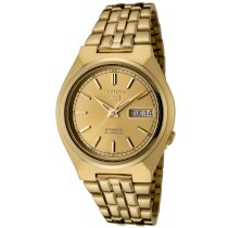 Seiko Men's SNK312K Seiko 5 Automatic Gold Dial Gold-Tone Stainless Steel Watch
