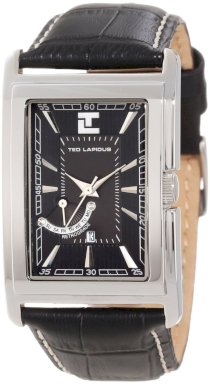 Ted Lapidus Men's 5116101 Black Dial Black Leather Watch