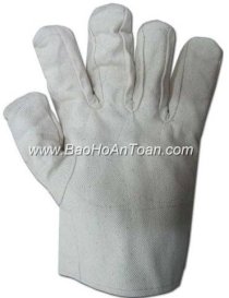 Găng tay vải bạt trắng GV001