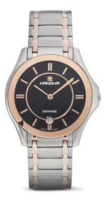 Hanowa Men's 16-5015.12.007 Ascot Two-Tone Bracelet Date Watch