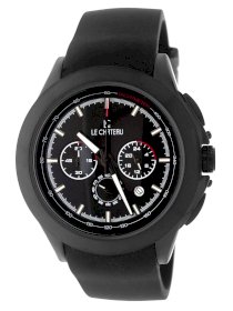 Le Chateau Men's 5504MRUB-GUN Sport Dinamica Steel Black Ion-Plated Chrono Watch