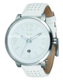  Vestal Men's DPL003 Doppler Slim Silver With White Leather Watch