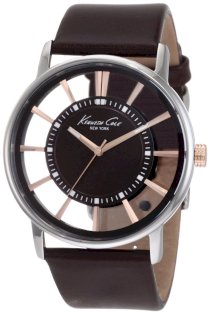 Kenneth Cole New York Men's KC1781 Transparent Clear Dial Round Watch