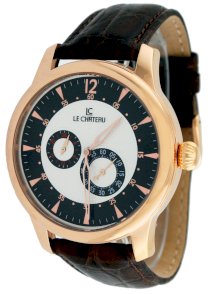 Le Chateau Men's Captiva Dual Dial Automatic Watch with Leather Strap #5430M-1