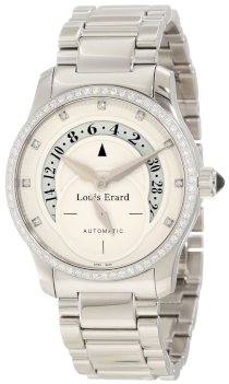 Louis Erard Women's 91601SE56.BMA16 Emotion Automatic Ivory Dial Diamond Steel Date Watch